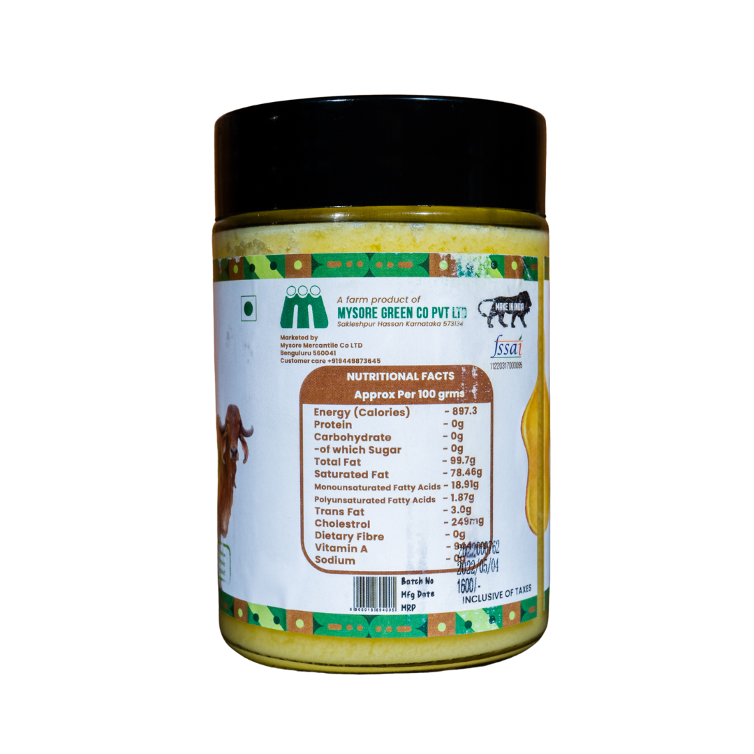 100 % Pure Organic & Chemical Free Gir Ghee